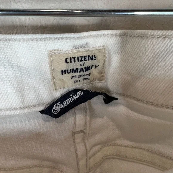 Citizen of Humanity Women's Olivia High Rise Slim Ankle Jeans White Size 25 - Picture 9 of 16